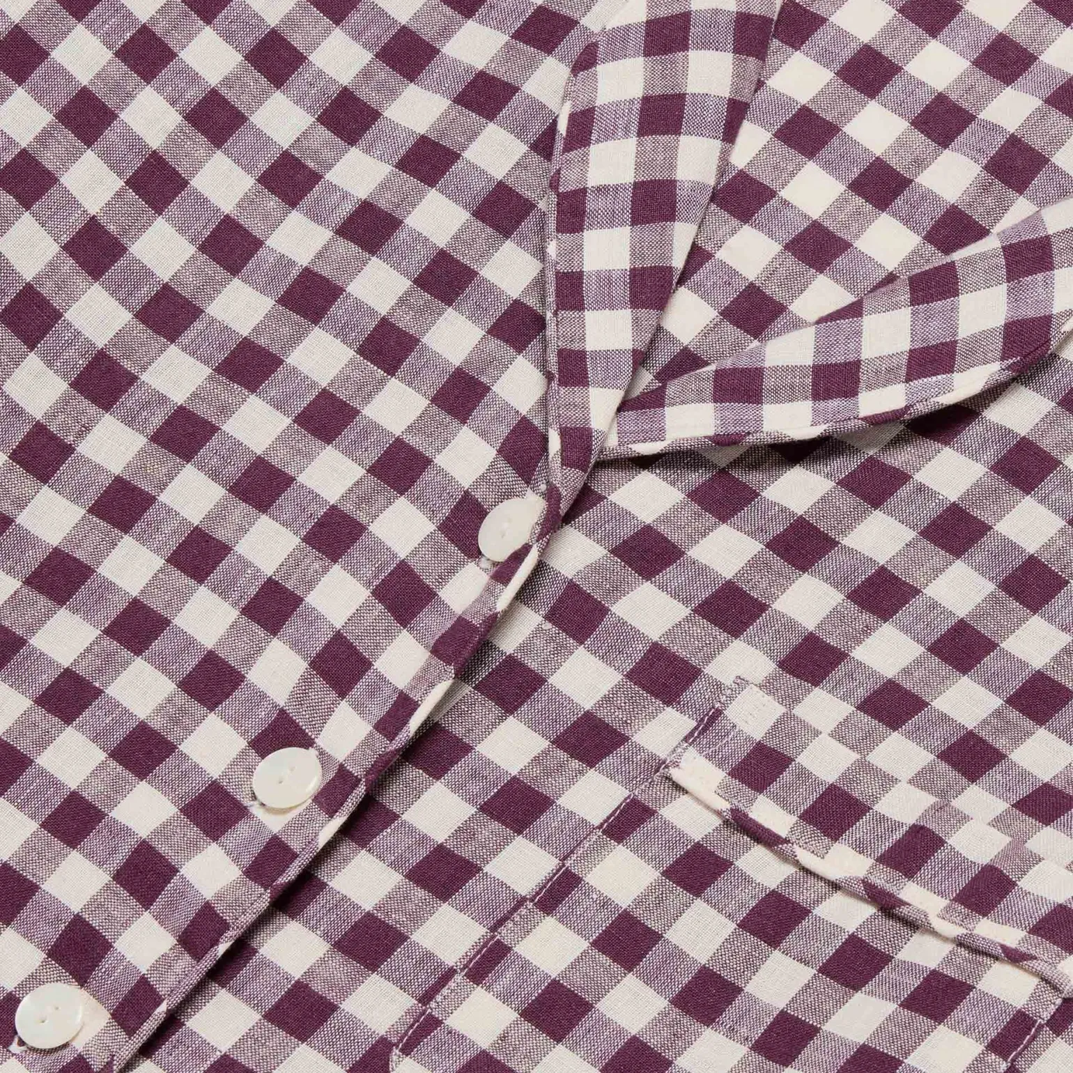 Berry Gingham Pajama Set