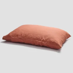 Burnt Orange 100% Linen Pillowcases (Pair)