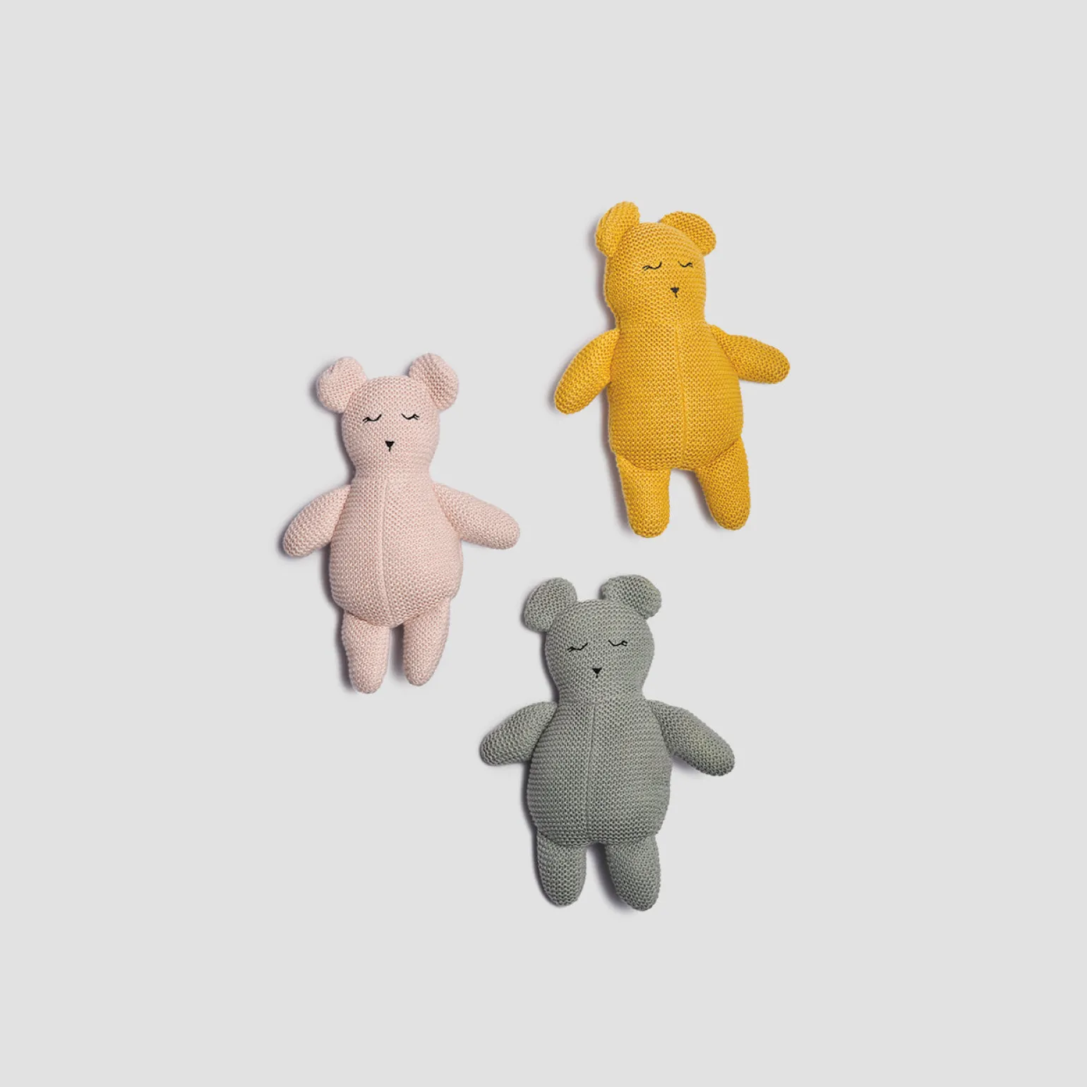 Chalk Knitted Teddy bear