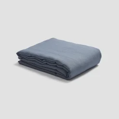 Dusk Blue 100% Linen Duvet Cover
