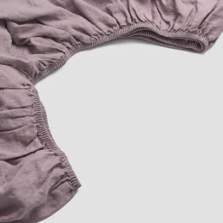 Elderberry Linen Blend Fitted Sheet