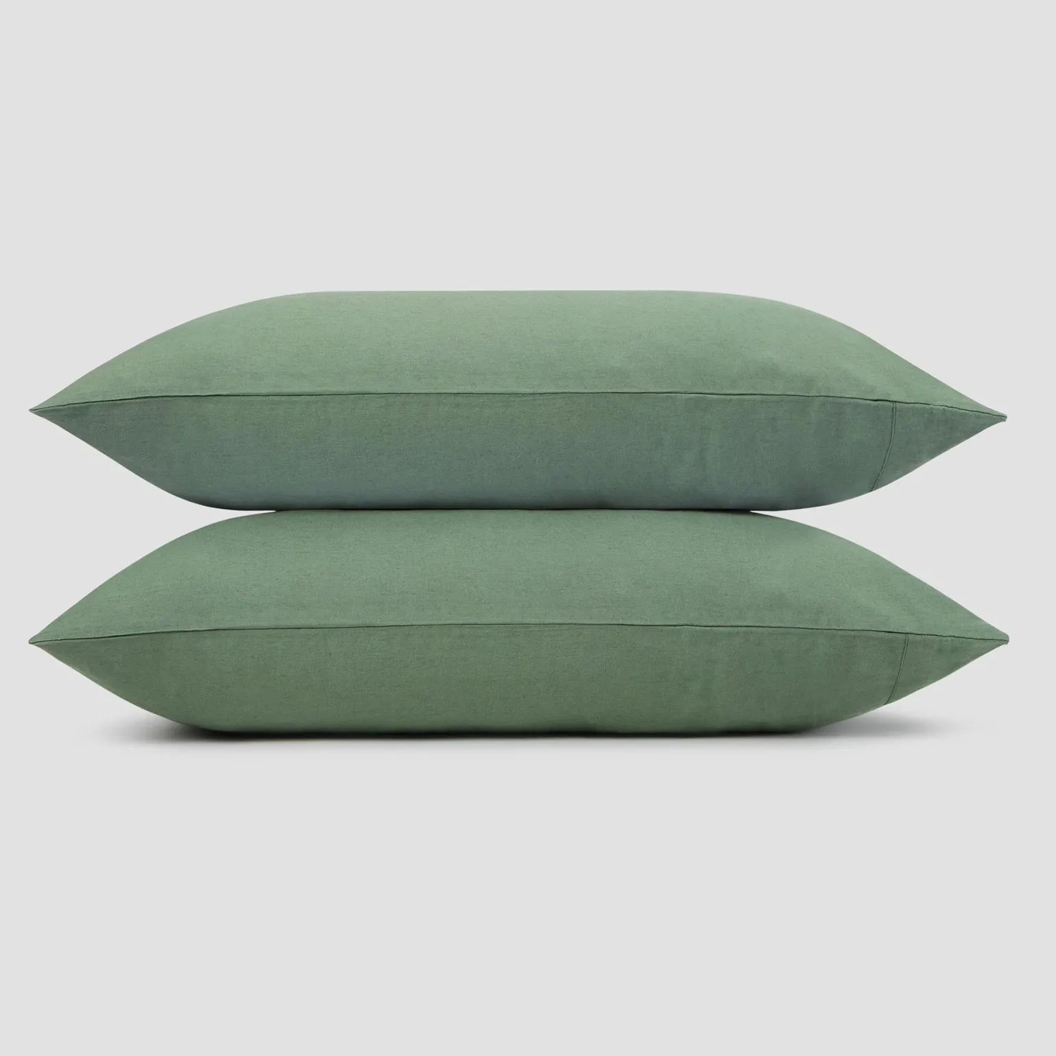 Elm Green Linen Blend Pillowcase (Pair)