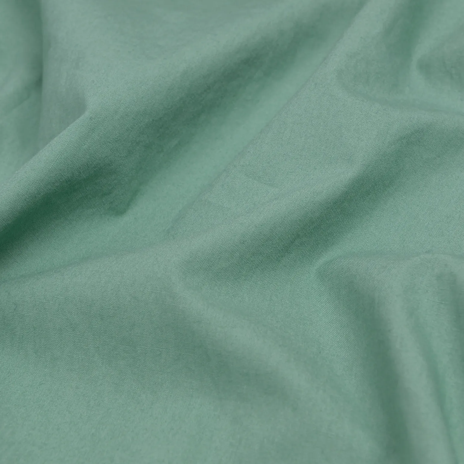 Faded Jade Washed Cotton Percale Pillowcases (Pair)