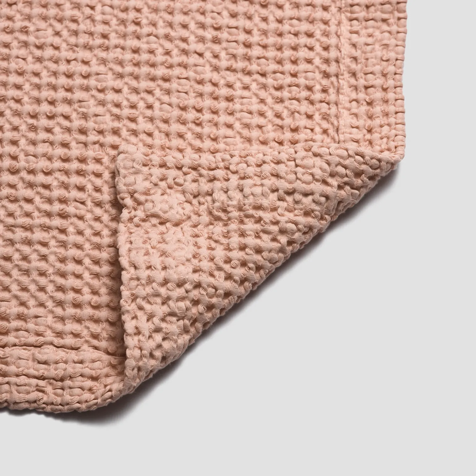French Rose Waffle Cotton Throw