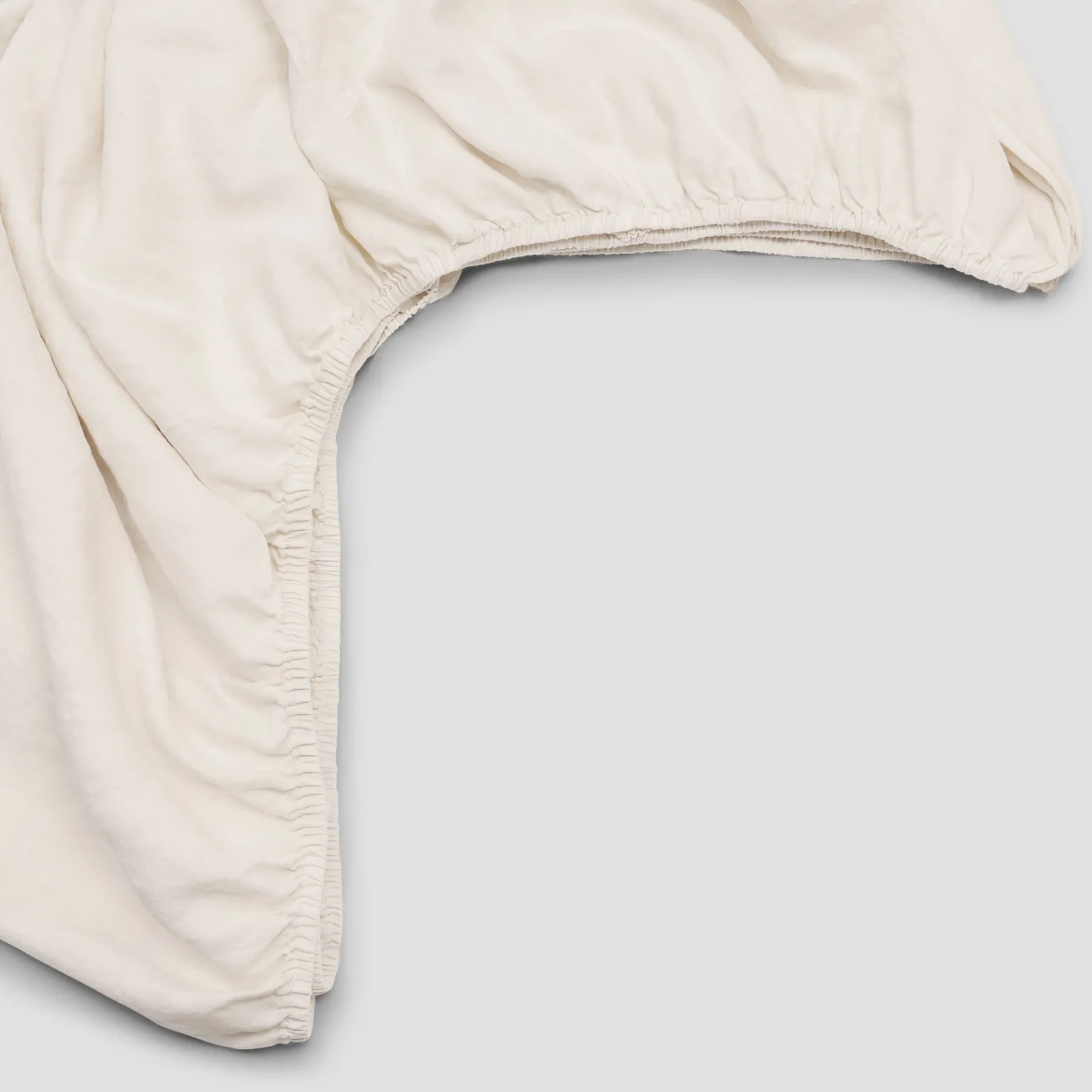 Pearl 100% Linen Fitted Sheet