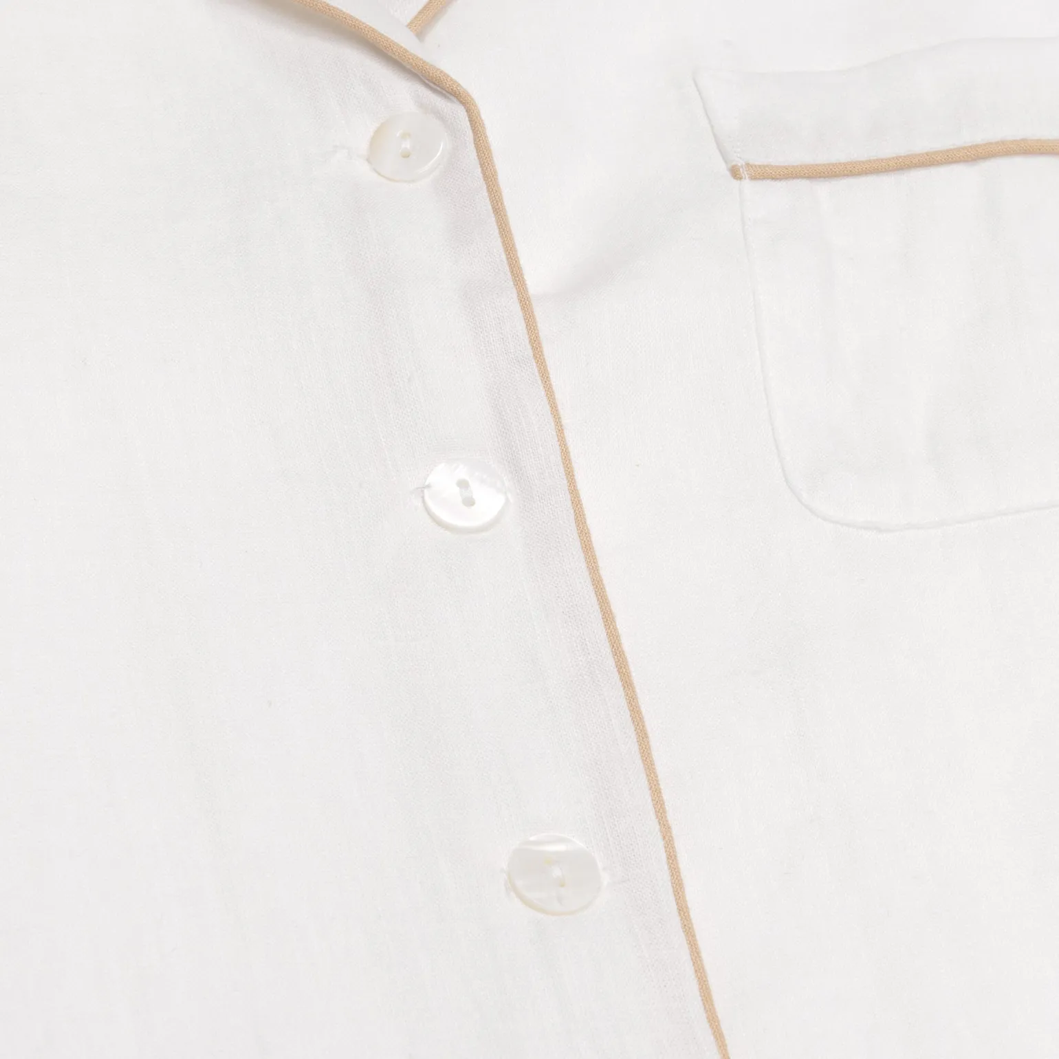 Pearl Linen Night Shirt
