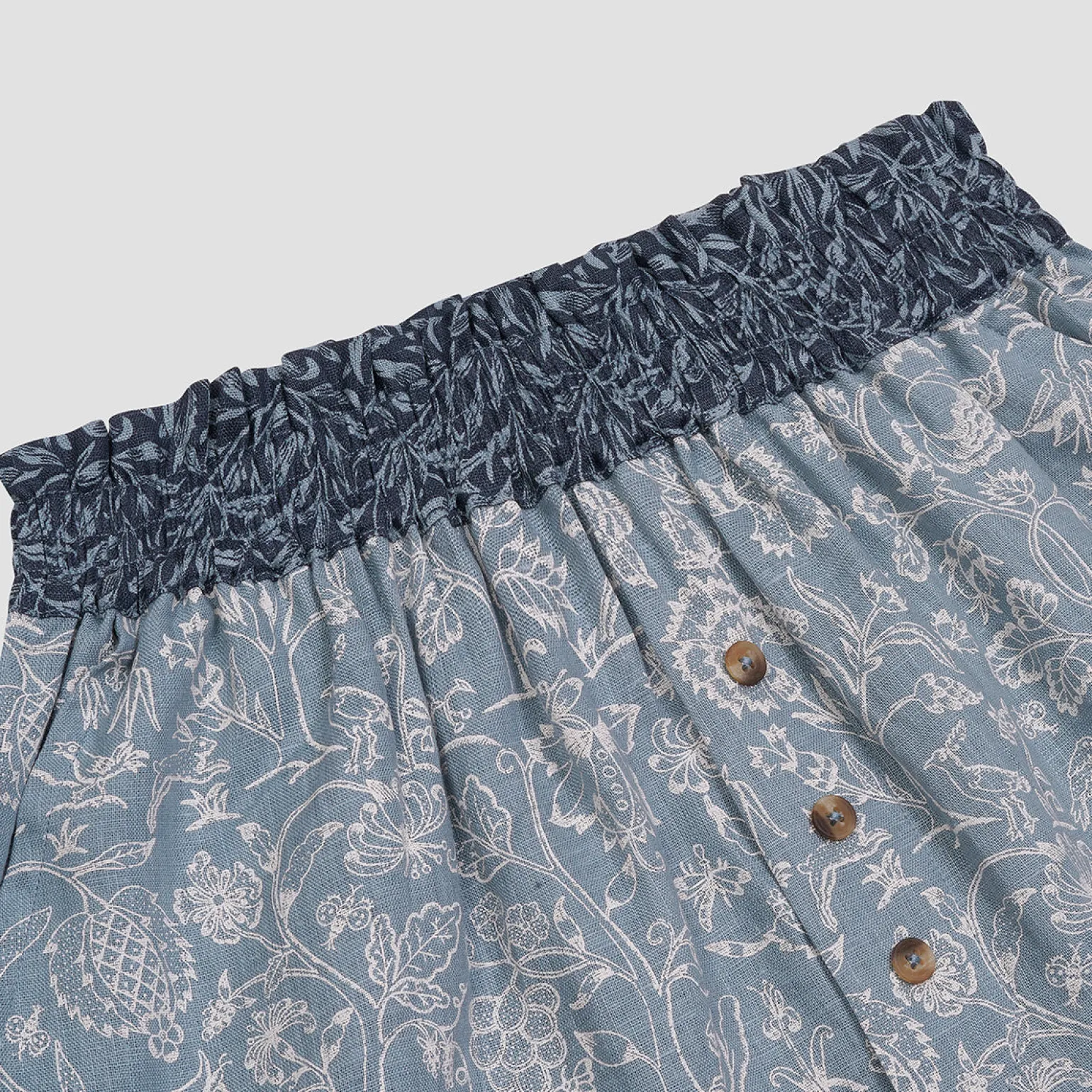 River Wandle Middlemore Linen Women’s Pajama Shorts Set