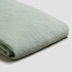 Sage Green 100% Linen Flat Sheet