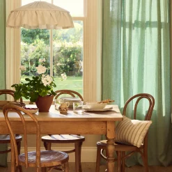 Sage Green Linen Blend Curtain (Pair)