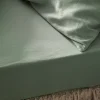 Sage Green Linen Blend Fitted Sheet