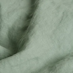 Sage Green Linen Blend Fitted Sheet