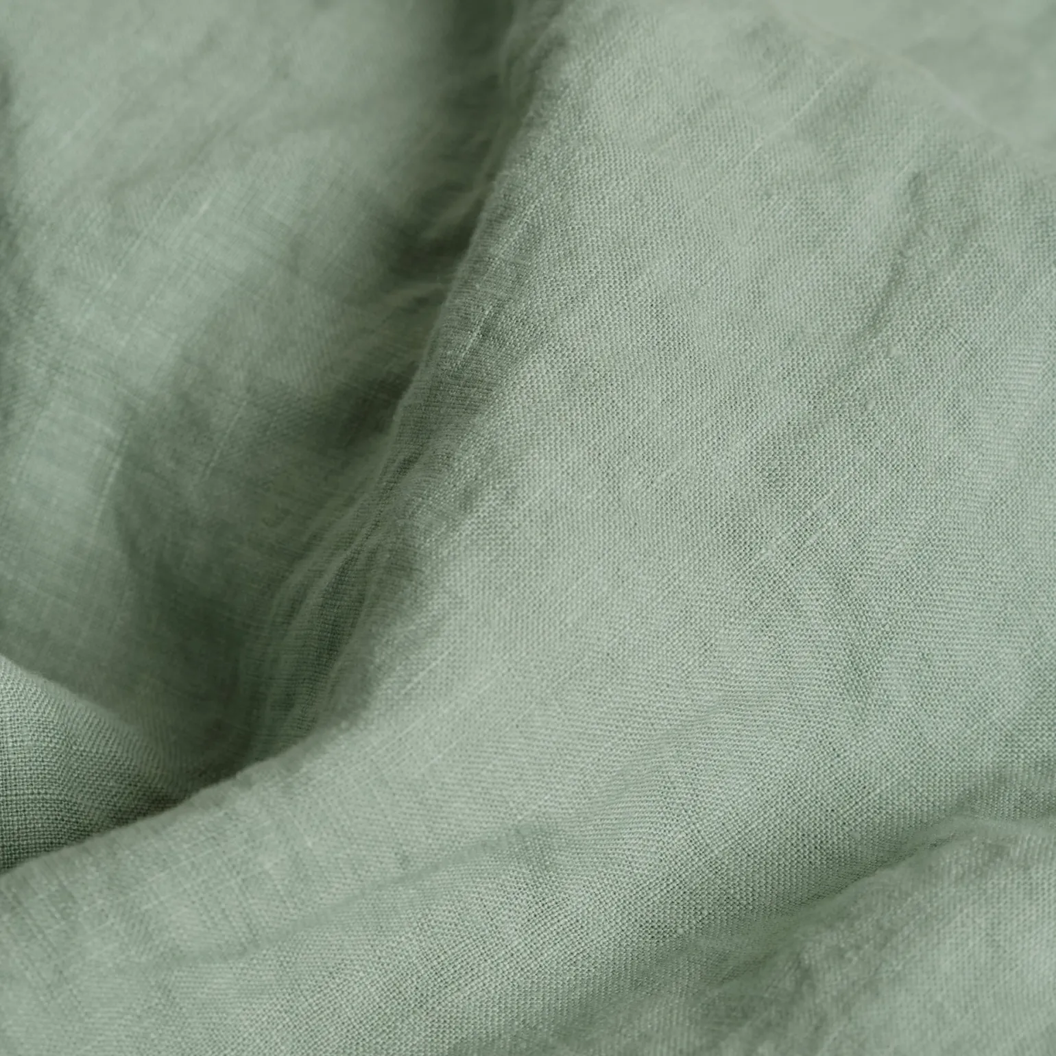 Sage Green Linen Blend Fitted Sheet
