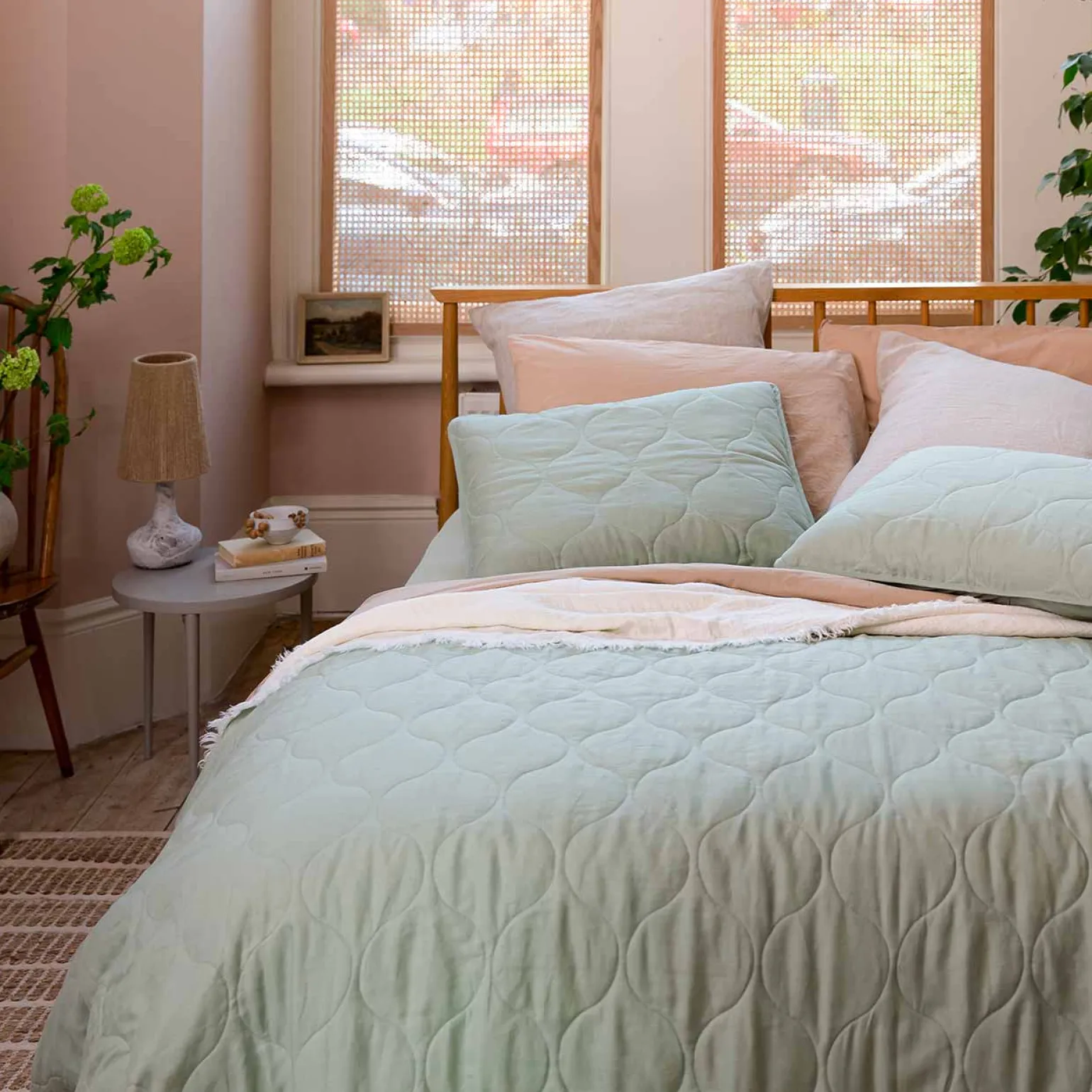 Sage Green Linen Sham (Pair)