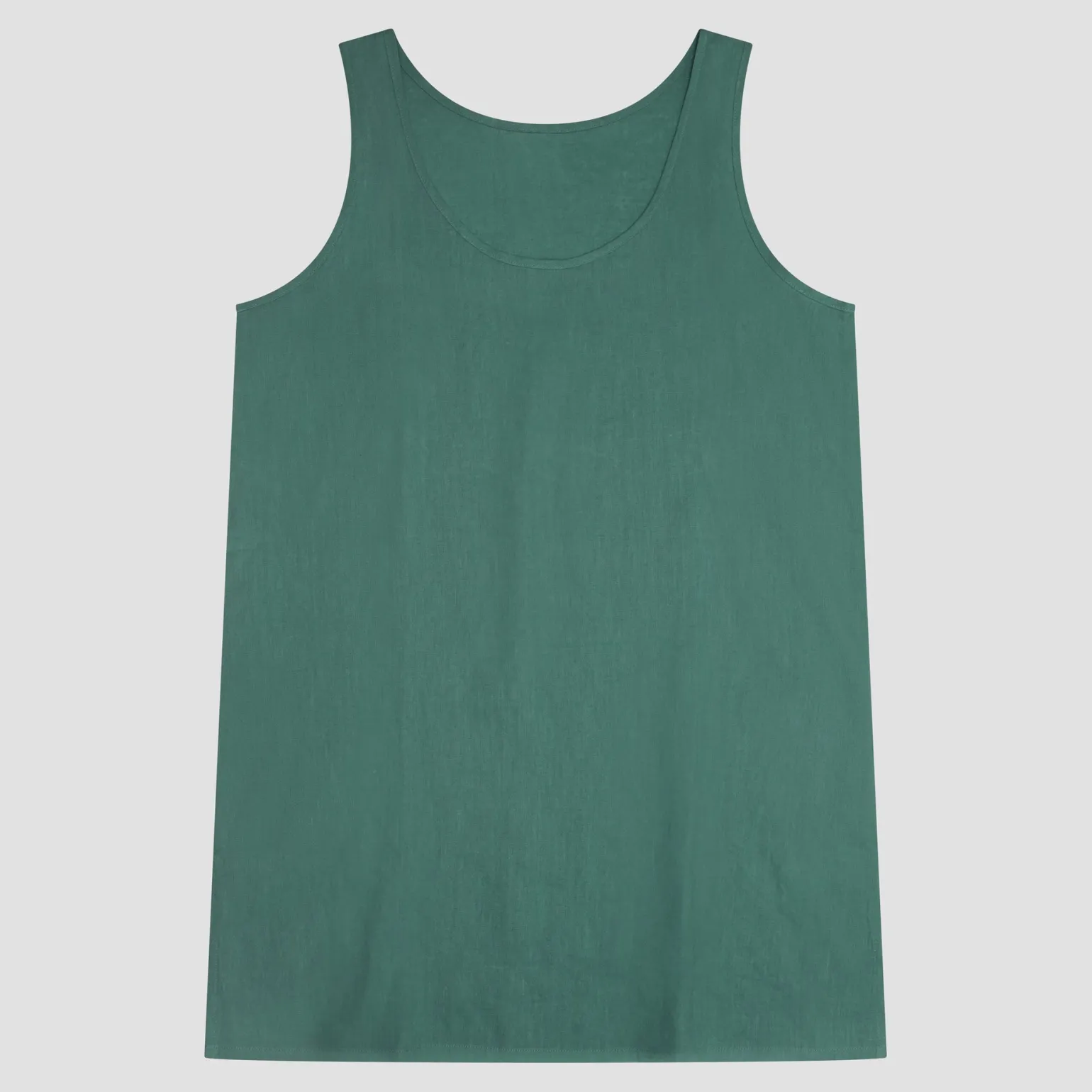 Tranquil Green Linen Night Dress