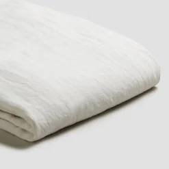 White 100% Linen Duvet Cover