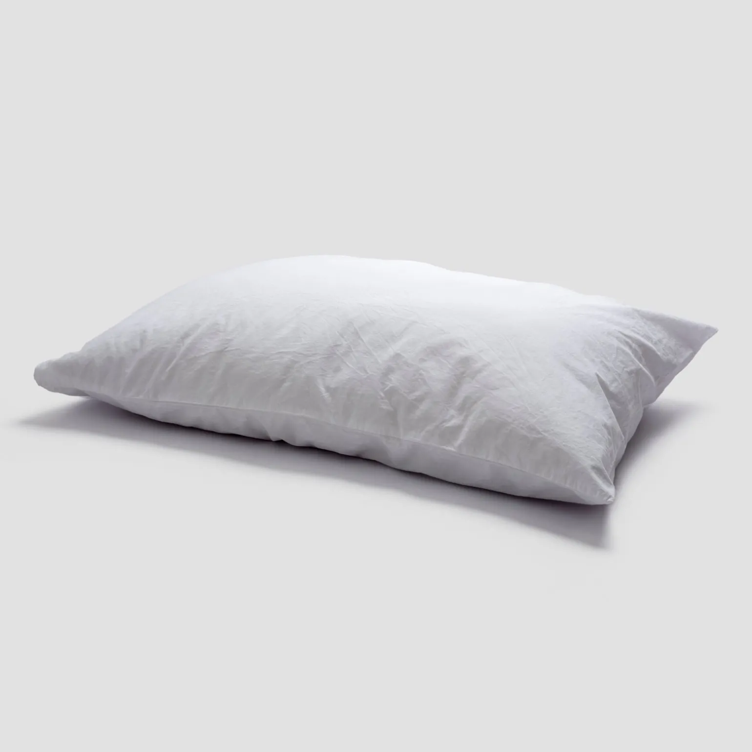 White Washed Cotton Percale Pillowcases (Pair)